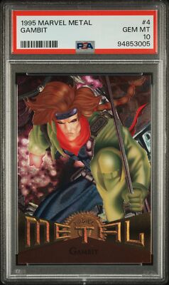 1995 MARVEL METAL #4 GAMBIT PSA 10