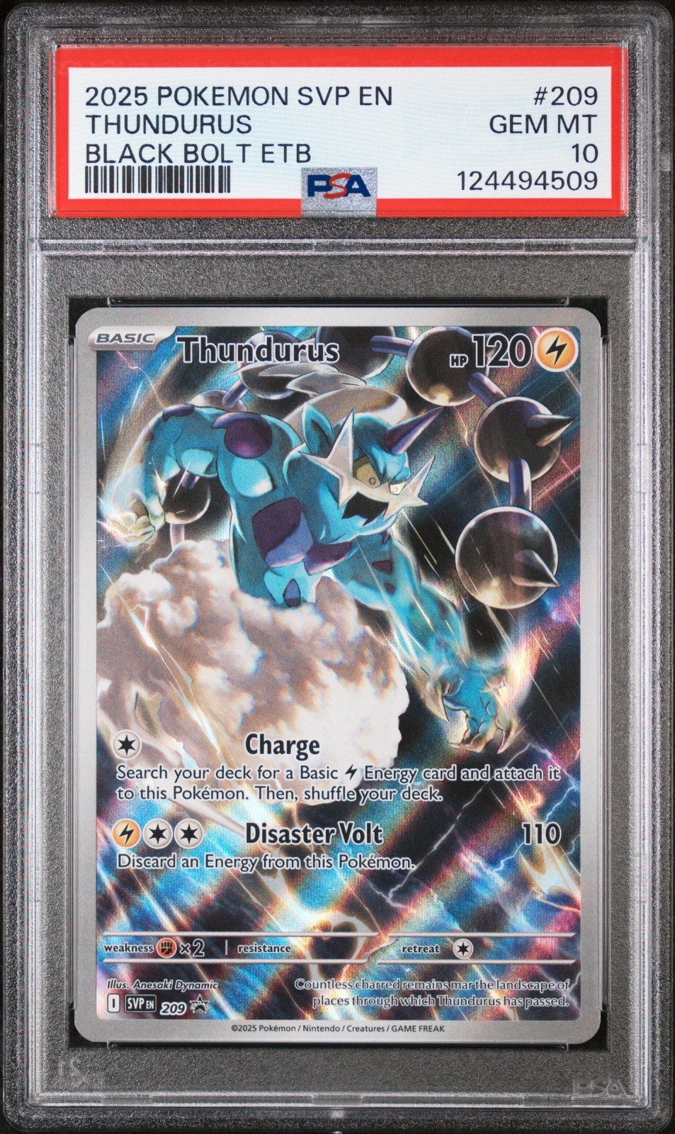 世界9枚 PSA10 ボルトロス thundurus 2010 40 世界9枚 PSA10
