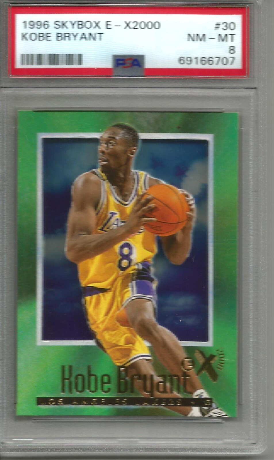 Kobe Bryant 1996/97 Skybox E-X2000 Rookie #30 PSA 8 | eBay