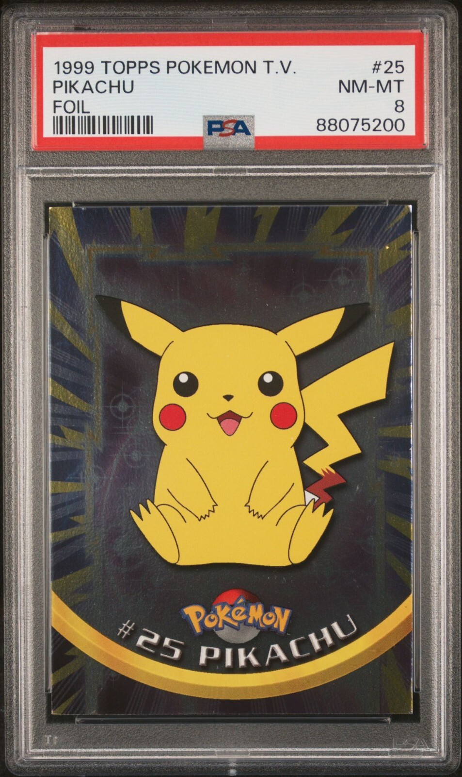 Pokemon 1999 PSA 8 NM-MINT Topps Series 1 1st Print Blue