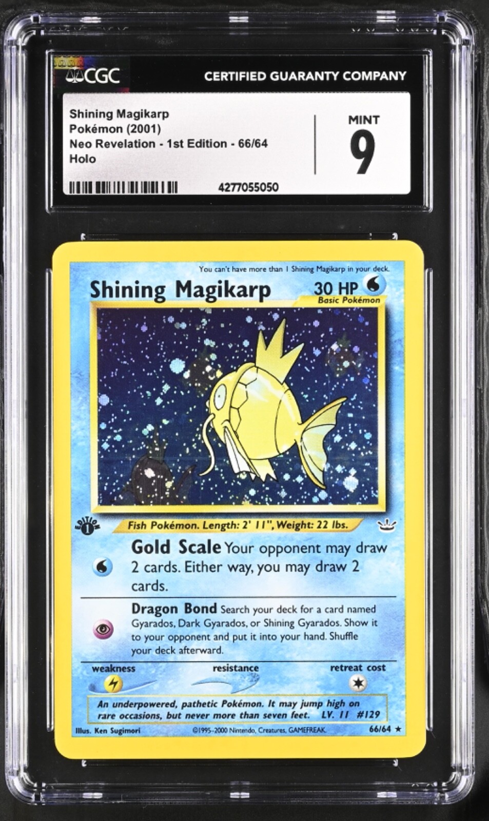 CGC 9 Shining Magikarp Double Holo Error Pokemon Neo CGC 9 Shining Magikarp Double Holo Error Pokemon Neo