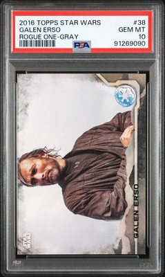Galen Erso 2016 Topps Star Wars Rogue One Gray /100 PSA 10 GEM MT #38