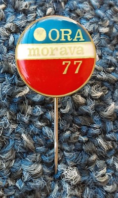 Youth work actions, ORA MORAVA 1977. Serbia Communist era, vintage badge, pin !