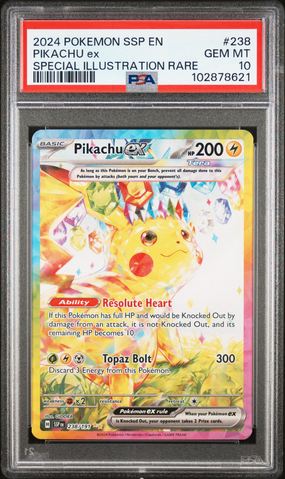 POKEMON Surging Sparks PIKACHU EX 238/191 Special