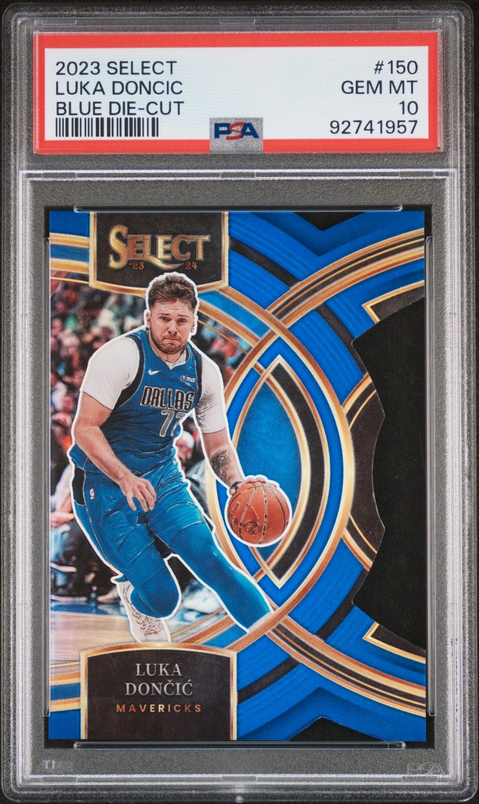 その他 NBA LUKA DONCIC RC Die Cut Blue Prizm Luka Doncic 2018 Select #122 Premier Level Blue Die-Cut /249