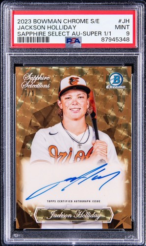 Jackson Holliday ジャクソン ホリデイ Bowman サイン JACKSON HOLLIDAY SIGNED 2022 BOWMAN CHROME INSERT BASEBALL
