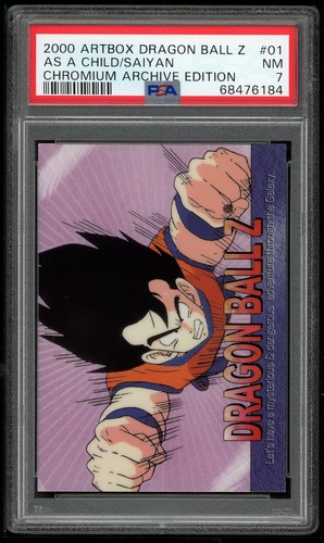 Dragon Ball Z ArtBox Chromium 01 Son Goku 2000 PSA 7 68476184