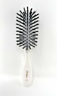 Phillips Brush 31 Nylon Bristles Hair Brush 7 Row Style Brush Teasing Brush Wht