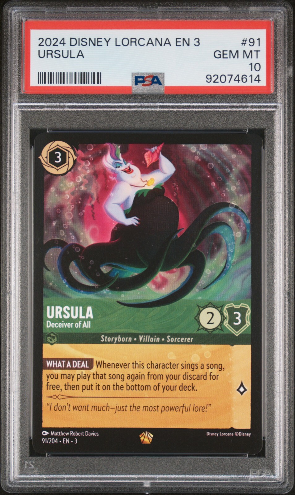 LORCANA ロルカナ　オーロラ　エンチャンテッド　PSA10 半額SALE☆ LORCANA ロルカナ メルカリ - PSA10 エンチャン
