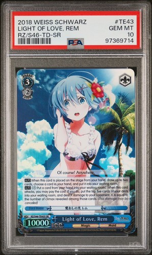 2019 WGP WISE SCHWARZ レム PSA 10 2019 WGP WISE SCHWARZ レム PSA 10 PSA 10 Weiss Schwarz