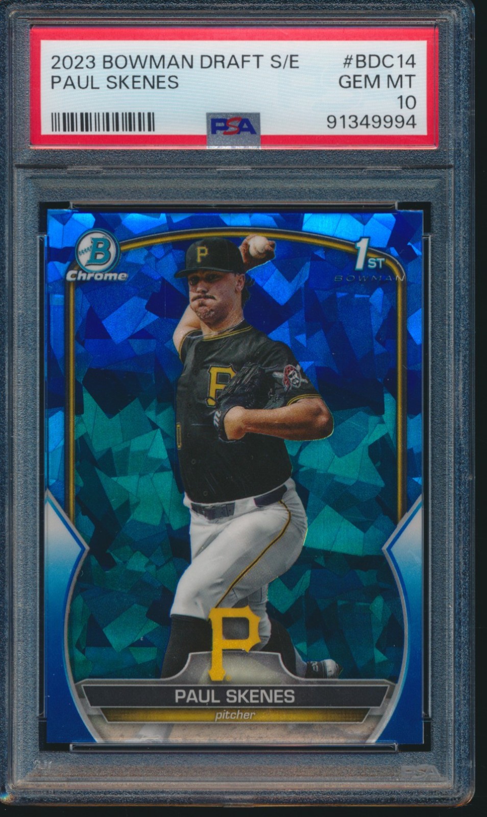 シングルカード Topps - PSA 10 Bowman Paul Skenes My 1st Bowman PSA 10 PAUL SKENES 1st 2023 Bowman Chrome Draft SAPPHIRE