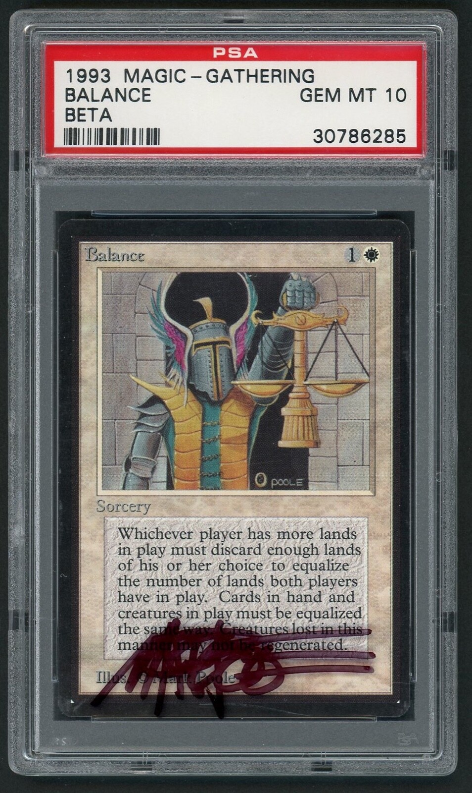 Mtg Beta PSA 10 BALANCE | Magic the gathering | GEM MINT