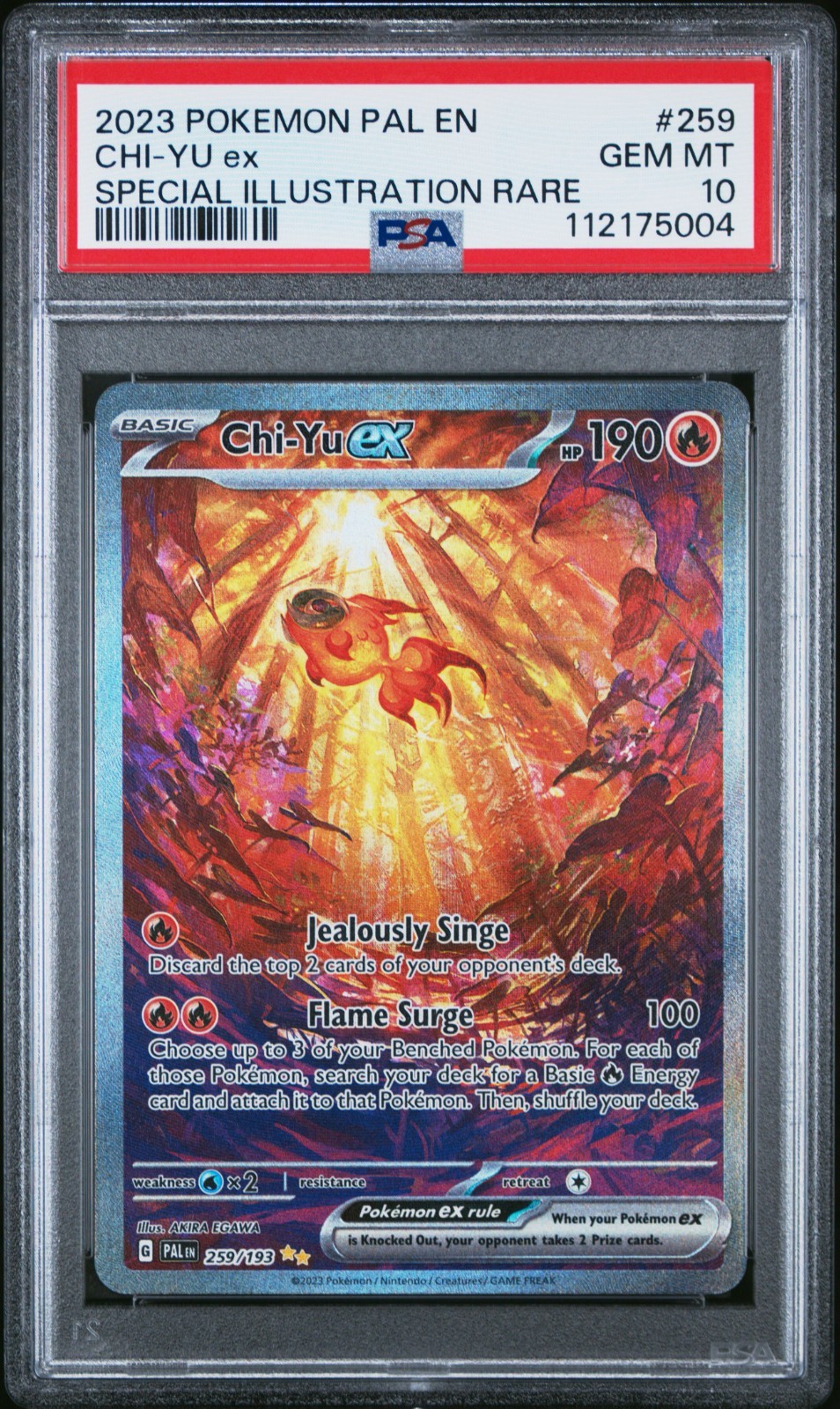 Chi-Yu EX 259/193 Special Illustration Rare SIR Paldea