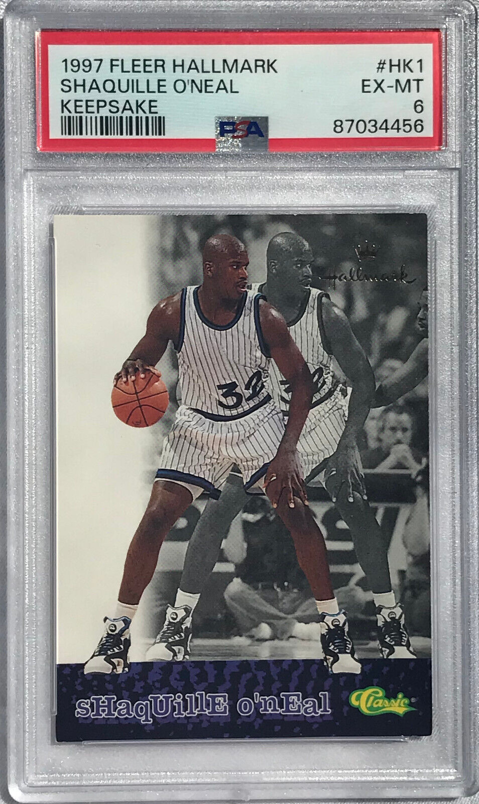 1997 NBA FLEER HALLMARK SHAQUILLE O'NEAL #HK1 - Keep Sake 1997 NBA FLEER HALLMARK SHAQUILLE O'NEAL #HK1 - Keep Sake
