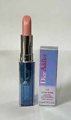 Dior Addict Ultra Shine Sheer Lipcolor Shiniest Meringue Lipstick 142 New In Box