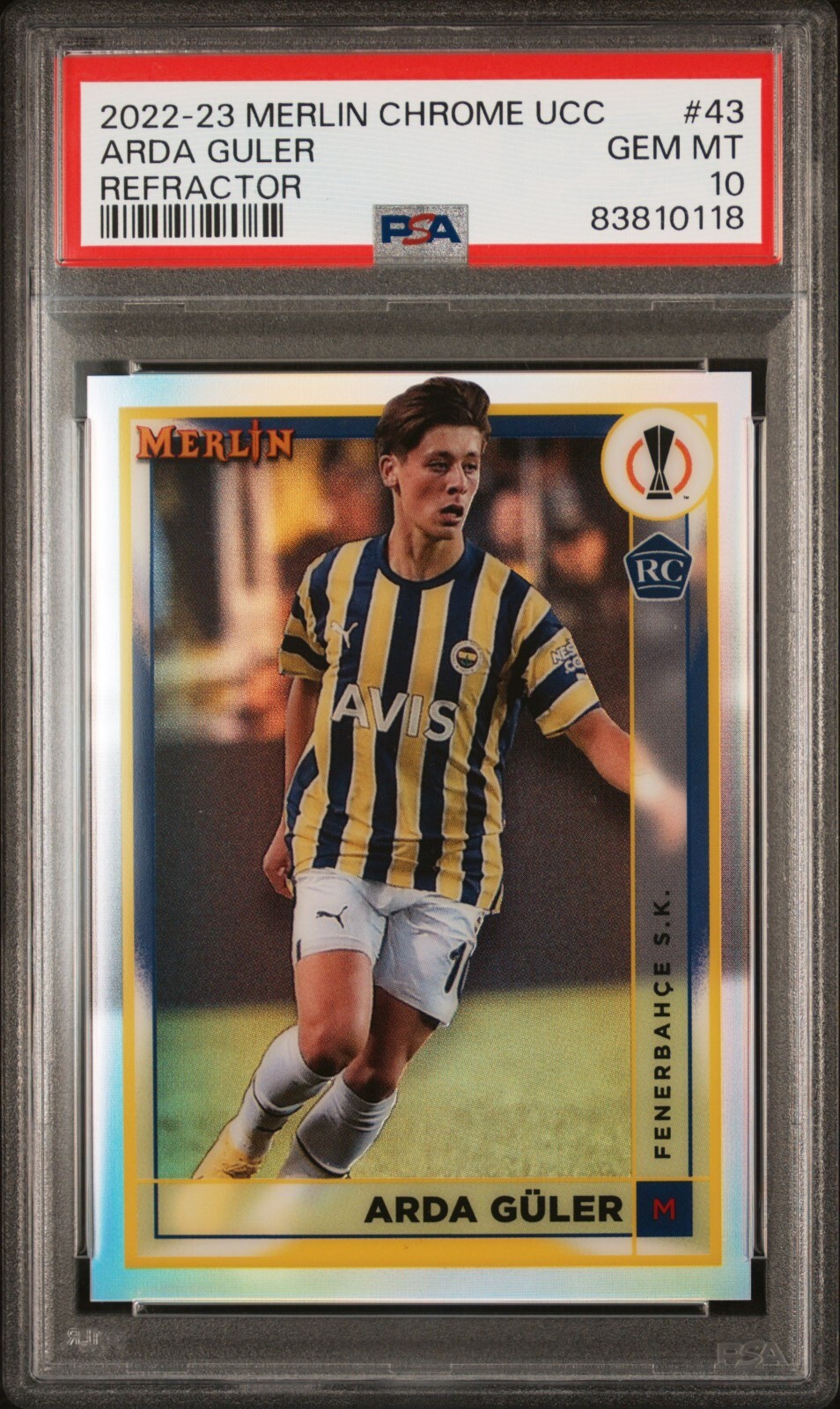 PSA10 2022-23 topps MERLIN ガルナチョ RCカード 2022-23 Topps Chrome Merlin UEFA Alejandro Garnacho #U21-1