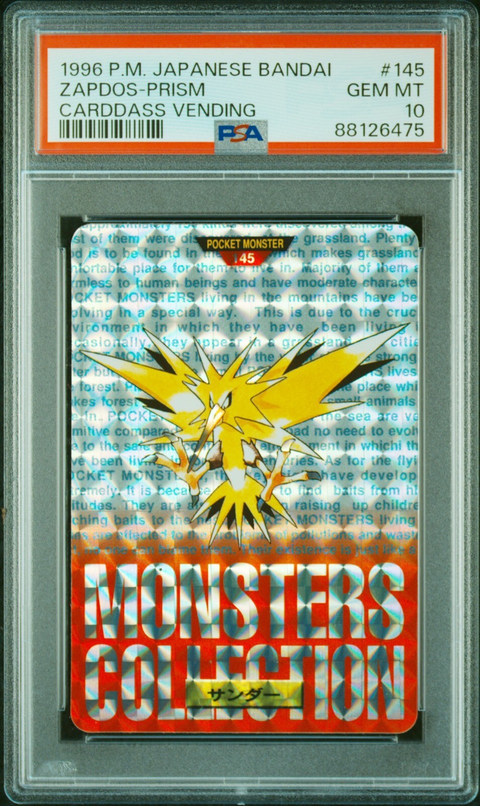 Zapdos PSA 10