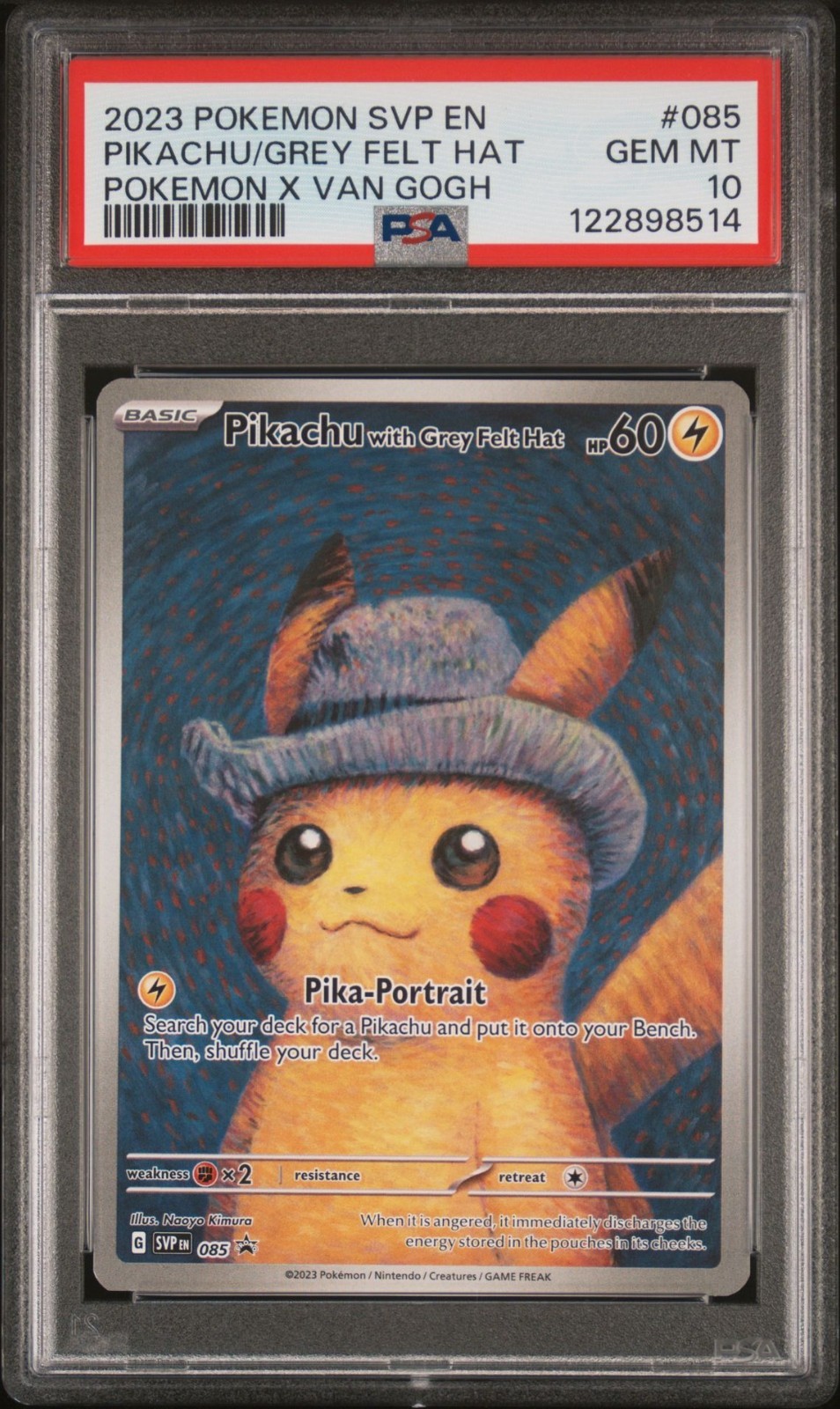 ［ARS鑑定 10］Pikachu with Grey Felt Hat Pikachu with Grey Felt Hat #85 Prices | Pokemon Promo