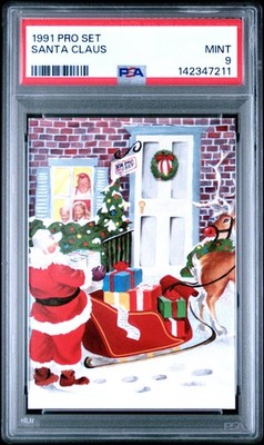 Santa Claus 1991 Pro Set Football PSA 9 Short Print SP
