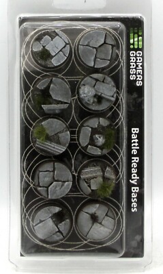Gamers Grass GGB-TR25 Temple Bases Round 25mm [x10] (Battle Ready Bases) Ruins