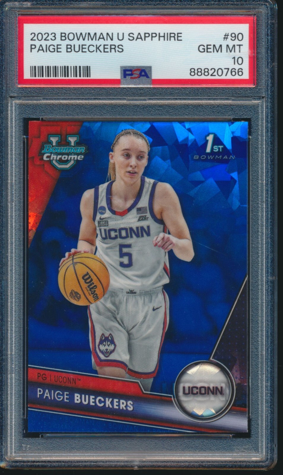 PSA 10 PAIGE BUECKERS 1st 2023 Bowman U Chrome SAPPHIRE