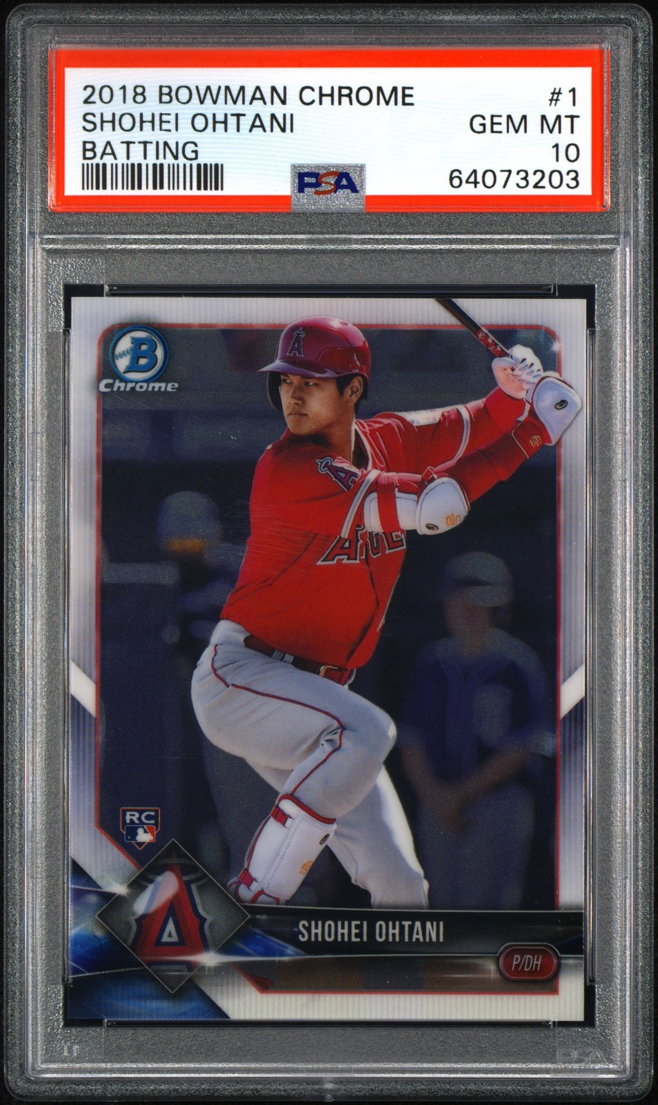【大谷翔平 RC PSA10】2018 Bowman Shohei Ohtani PSA 10 SHOHEI OHTANI/OTANI 2018 BOWMAN CHROME BATTING ANGELS