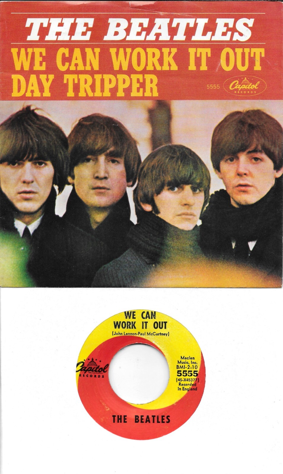 Beatles WeCanWorkItOut Day Tripper UK盤EP The Beatles – Day Tripper / We Can Work It Out – Vinyl (7