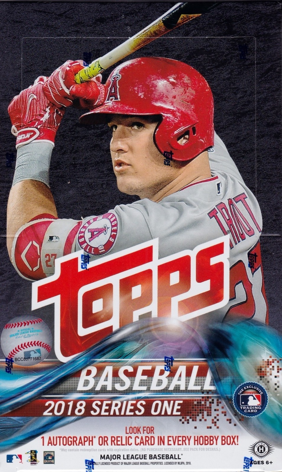 2018 Topps Series 1 Baseball Sealed Hobby Box 36 Packs 10 Mlb Cards Silver Pack