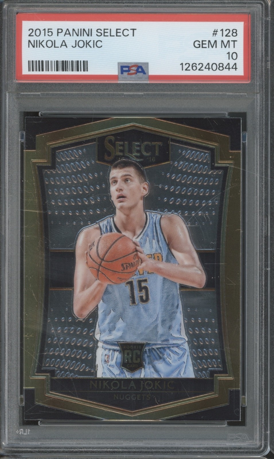2015 Panini Select #128 Nikola Jokic RC Rookie Gem Mint PSA 10