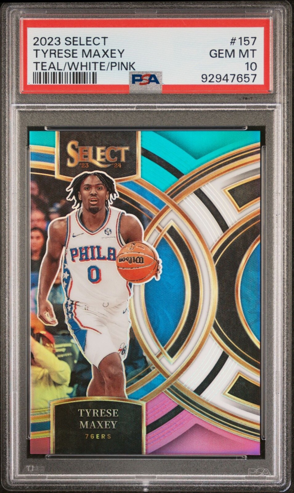 その他 tyrese maxey rc die-cut purple /99 psa10 2023 Panini