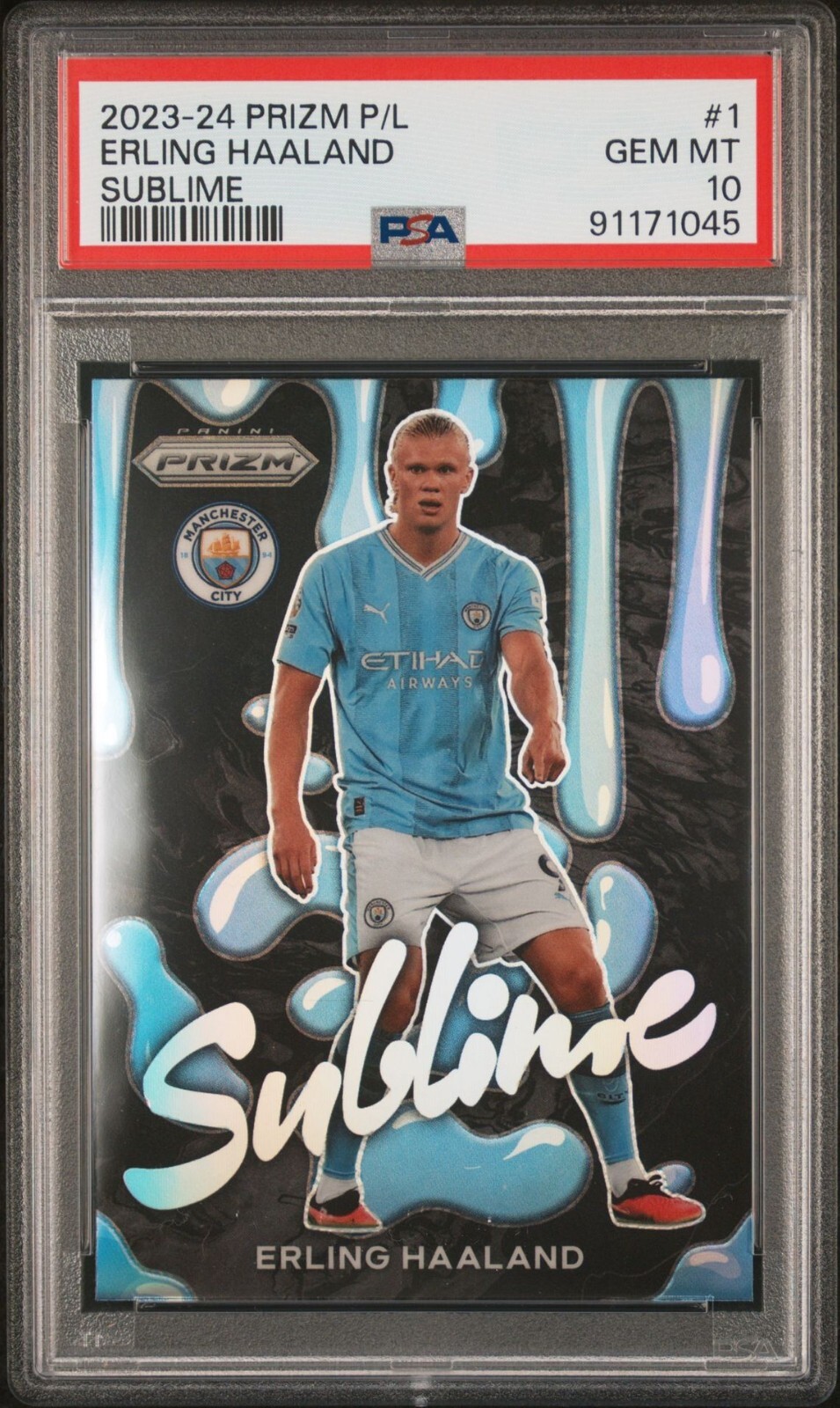 2023-24 Panini Prizm Premier League #1 Erling Haaland 2023-24 Panini Prizm Premier League #1 Erling Haaland