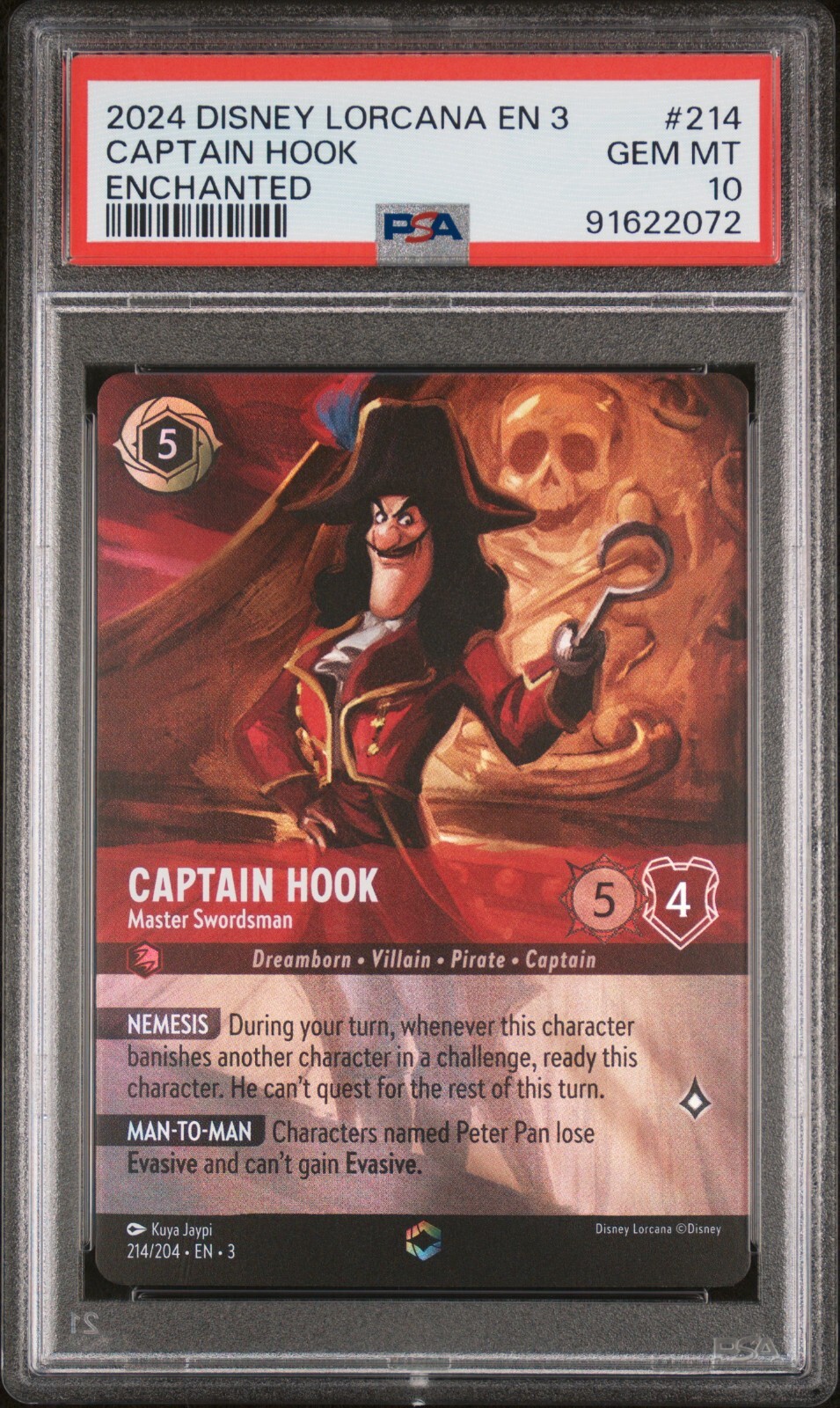 PSA10DISNEY LORCANAキャプテン・フックエンチャンテッド772 Psa10Disney Lorcana Captain Hook Enchanted 772 | eBay