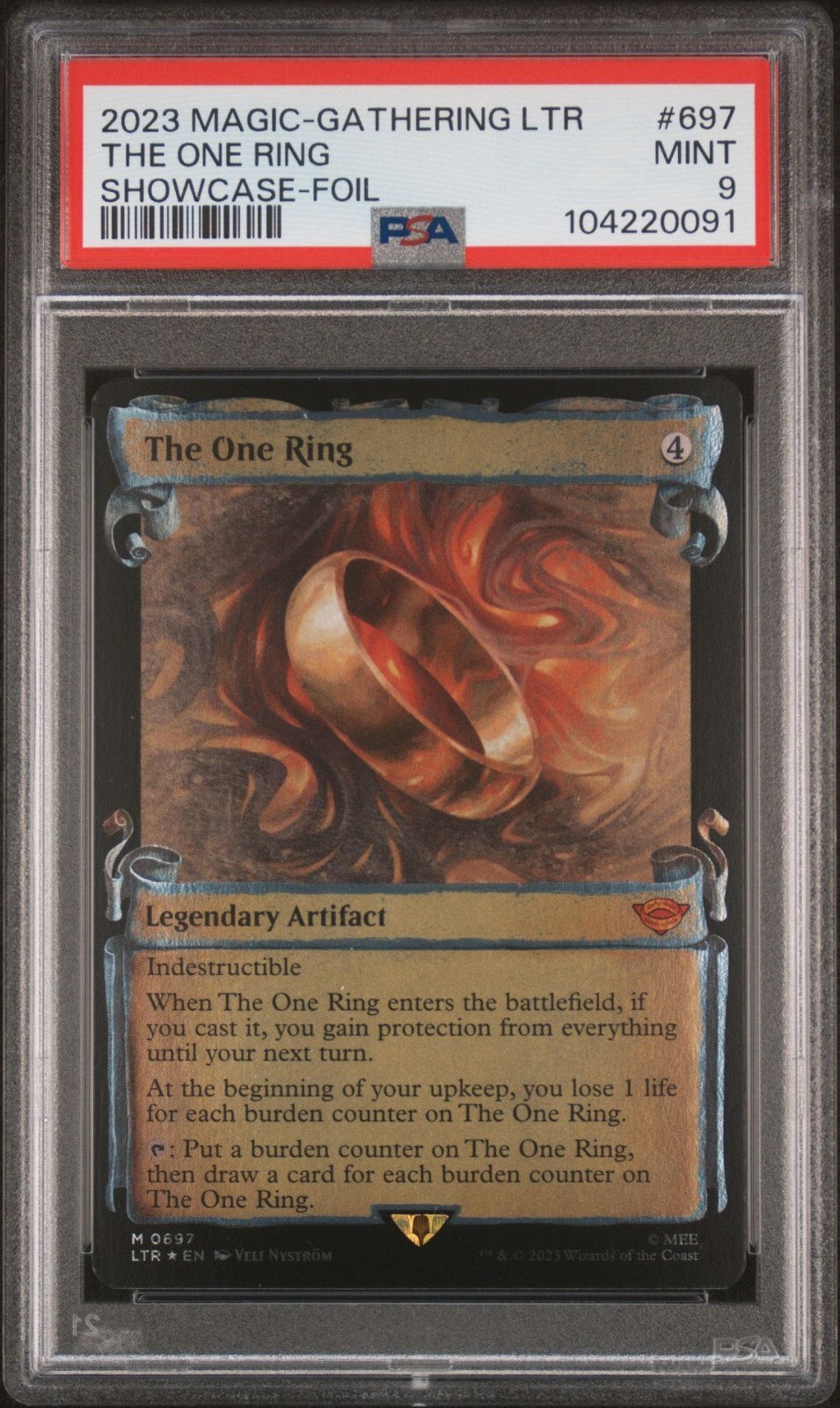 【PSA9】一つの指輪/The One Ring  ポスター　foil MTG PSA9】一つの指輪/The One Ring ポスター foil MTG - メルカリ
