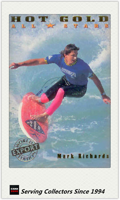 1994 Futera HOT SURF Trading Card ''EXPORT'' All Stars Subset AS1: Mark Richards*