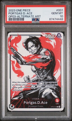 【PSA10】PORTGAS D. ACE SP ALTERNATE ART Portgas D. Ace (Alt Art) OP07-119 SEC 500 Years in the