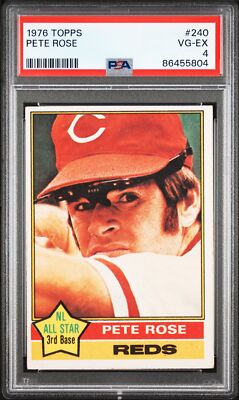 1976 TOPPS #240 PETE ROSE PSA 4
