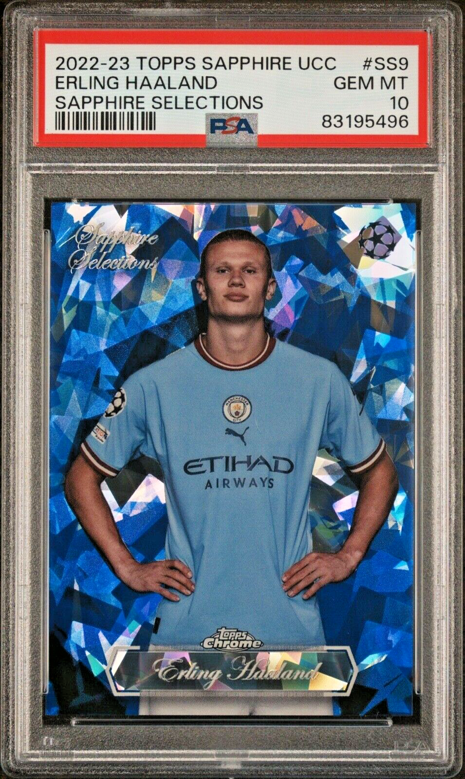 Topps UEFA CL Erling Haaland PSA10 鑑定済 Erling Haaland #7/25 Topps UEFA Champions League Summer Star