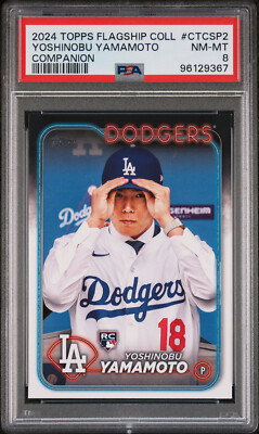 Yoshinobu Yamamoto PSA 2024 Topps Companion Baseball Card RC #CTCSP-2 Costco SP
