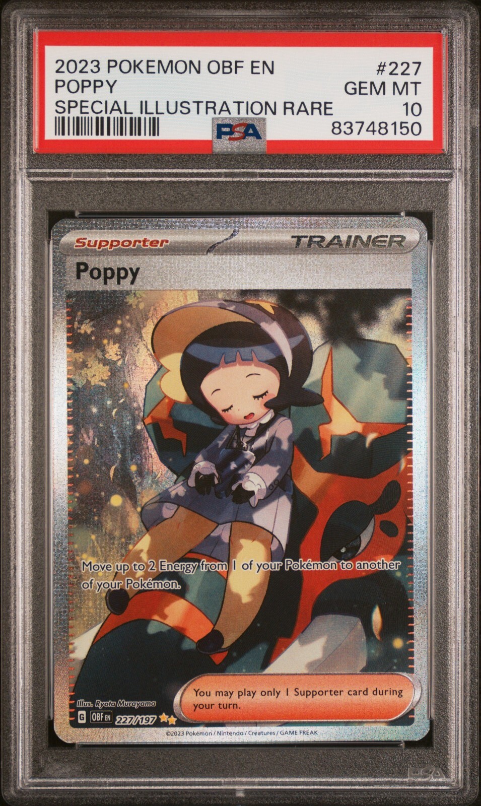 Poppy 227/197 PSA 10 - Scarlet & Violet Obsidian Flames Poppy 227/197 PSA 10 - Scarlet & Violet Obsidian Flames