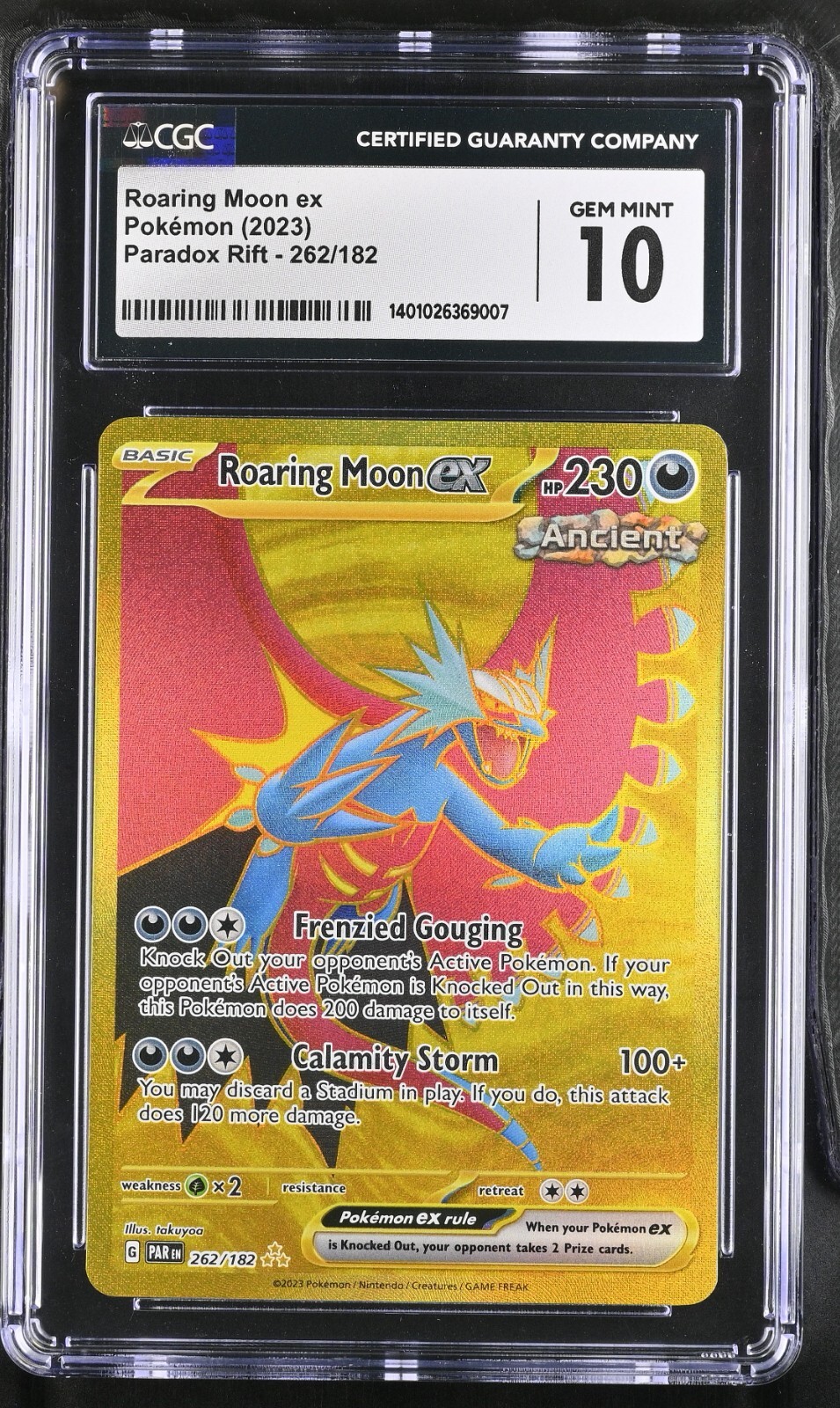 Rira&noa　1110 Pokémon TCG Roaring Moon ex Paradox Rift 262/182 Holo Hyper