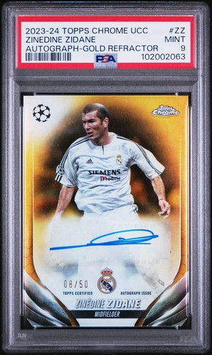 Ｚidane ZINEDINE ZIDANE 2023-24 Topps Chrome Gold Refractor Auto /50