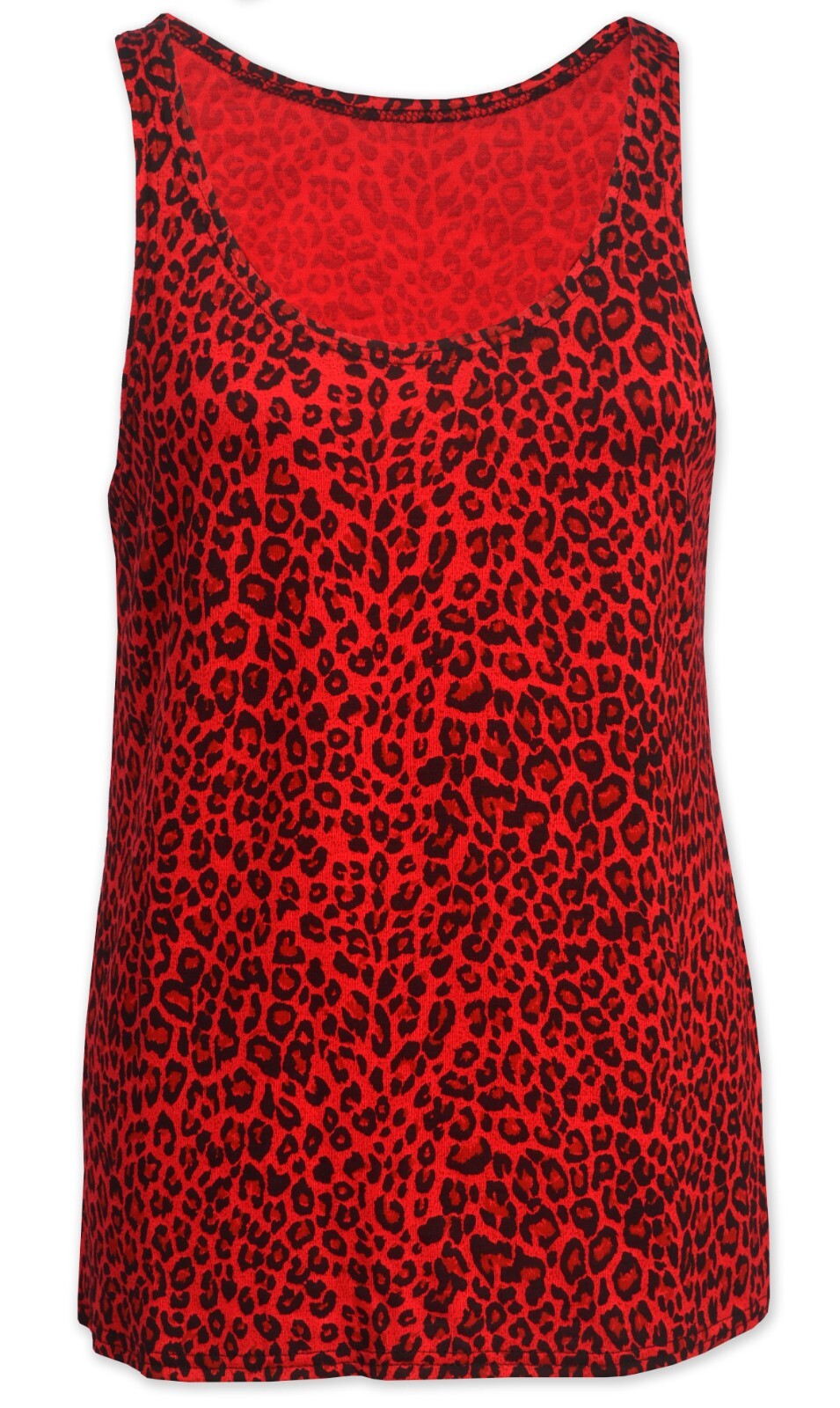 Women's Red Leopard Print Tank Top Punk Gothic Animal Print Women's Red Leopard Print Tank Top Punk Gothic Animal Print