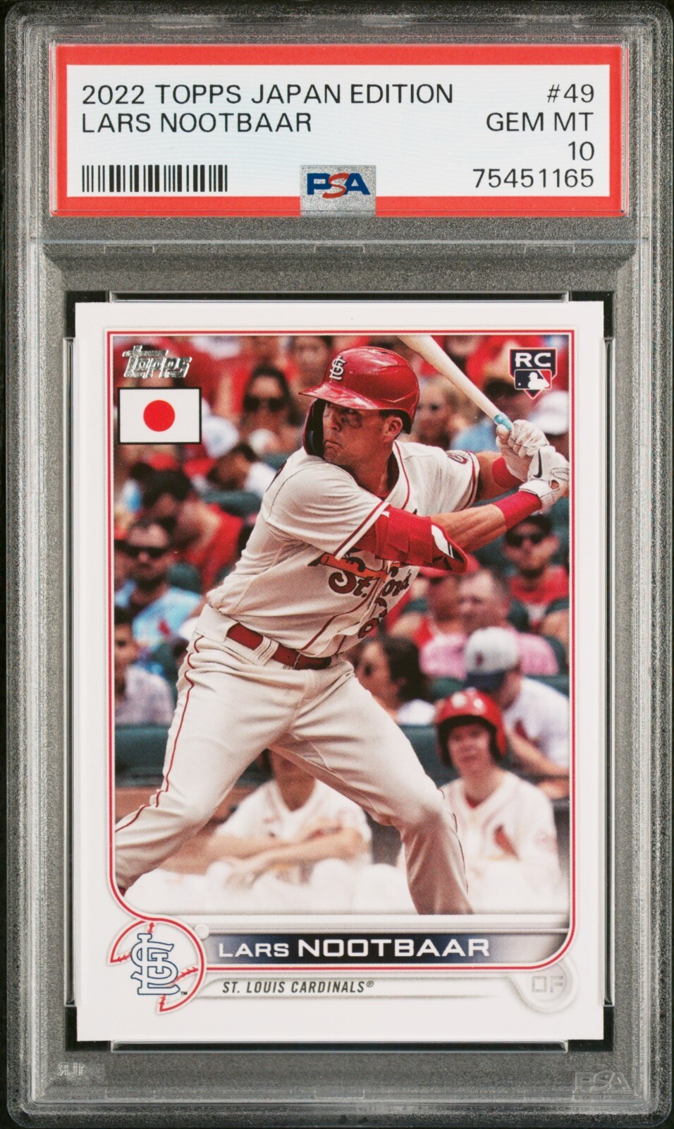 PSA 10 Lars Nootbaar ラーズ ヌートバー Mosaic RC Silver Auto