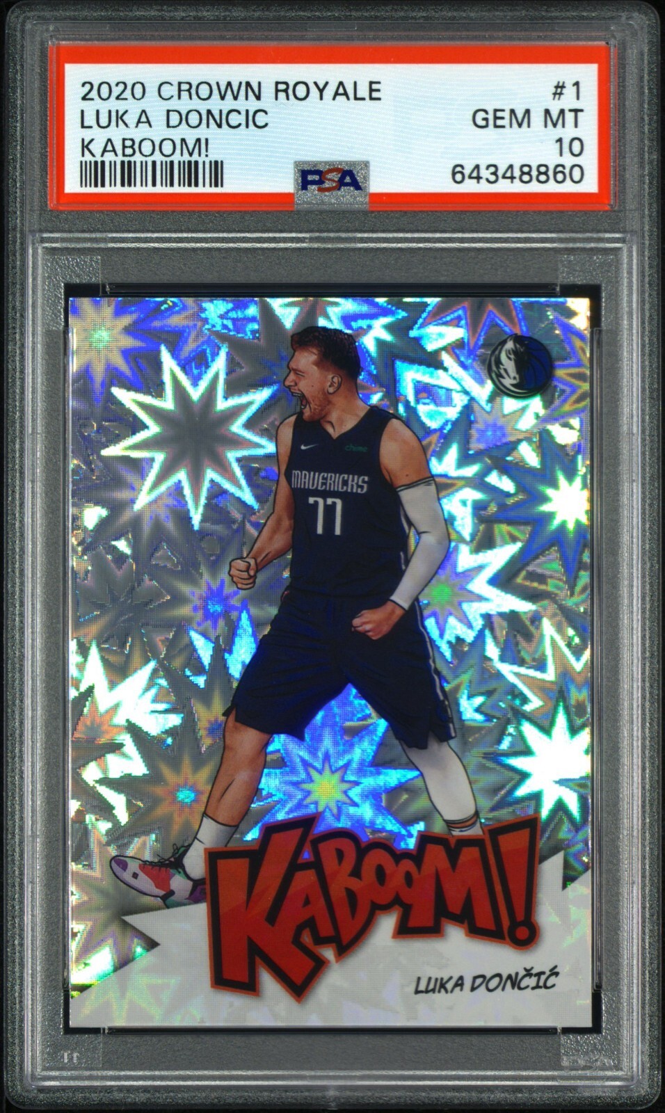 Luka Doncic Panini NBAカード KABOOM ドンチッチ 2023-24 Panini Crown Royale - Kaboom! Luka Dončić #12 Gold