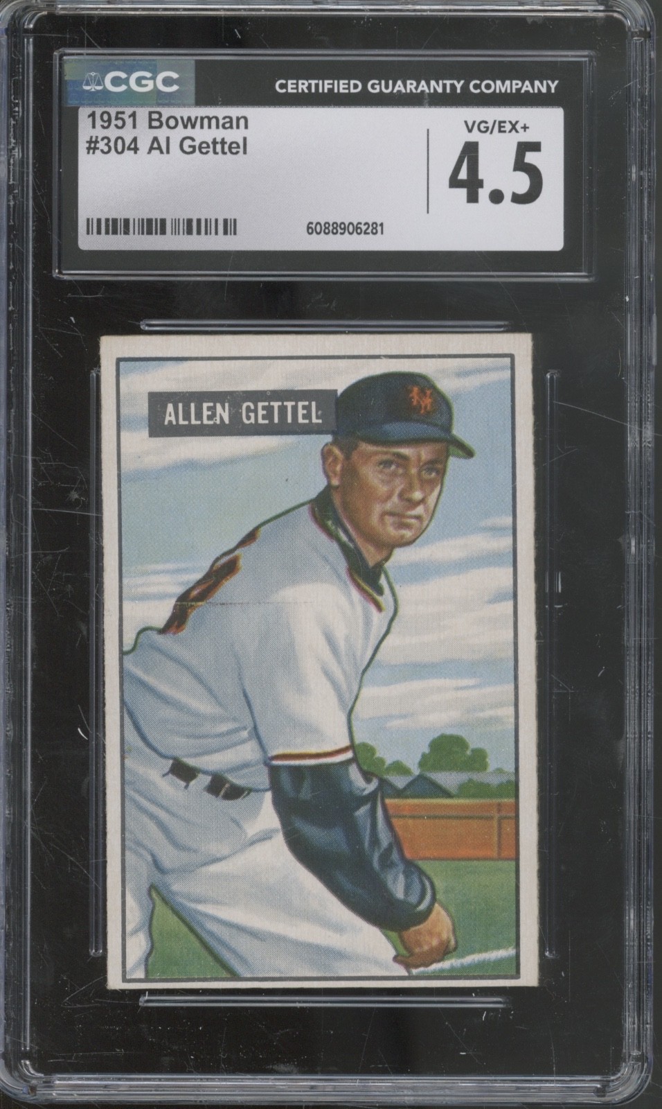 1951 Bowman Baseball Set-Break #304 Al Gettel RC Rookie VG-EX+ CGC 4.5