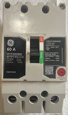 GE Molded Case Circuit Breaker (TEYD3060B)