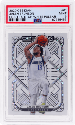 2020 Panini Obsidian Jalen Brunson Electric Etch White