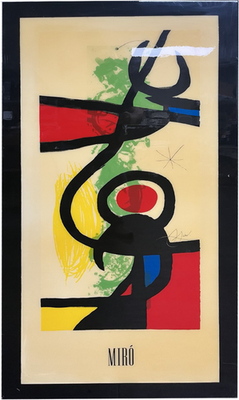 LOT 07 - Joan Miró, 'LES GRANDES MANOEUVRES’ Print Framed