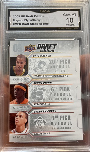 2009 Upper Deck Draft Edition Stephen Curry Rookie 10 Gem