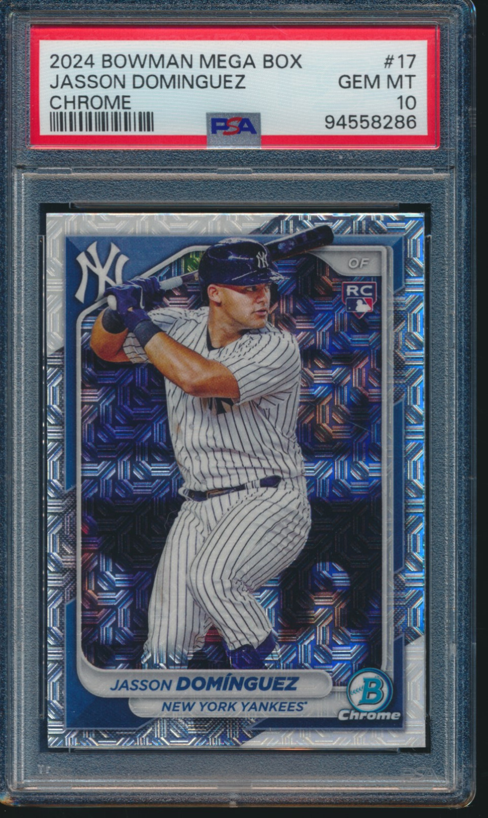 PSA 10 JASSON DOMINGUEZ 2024 Bowman Mega Box Chrome YANKEES